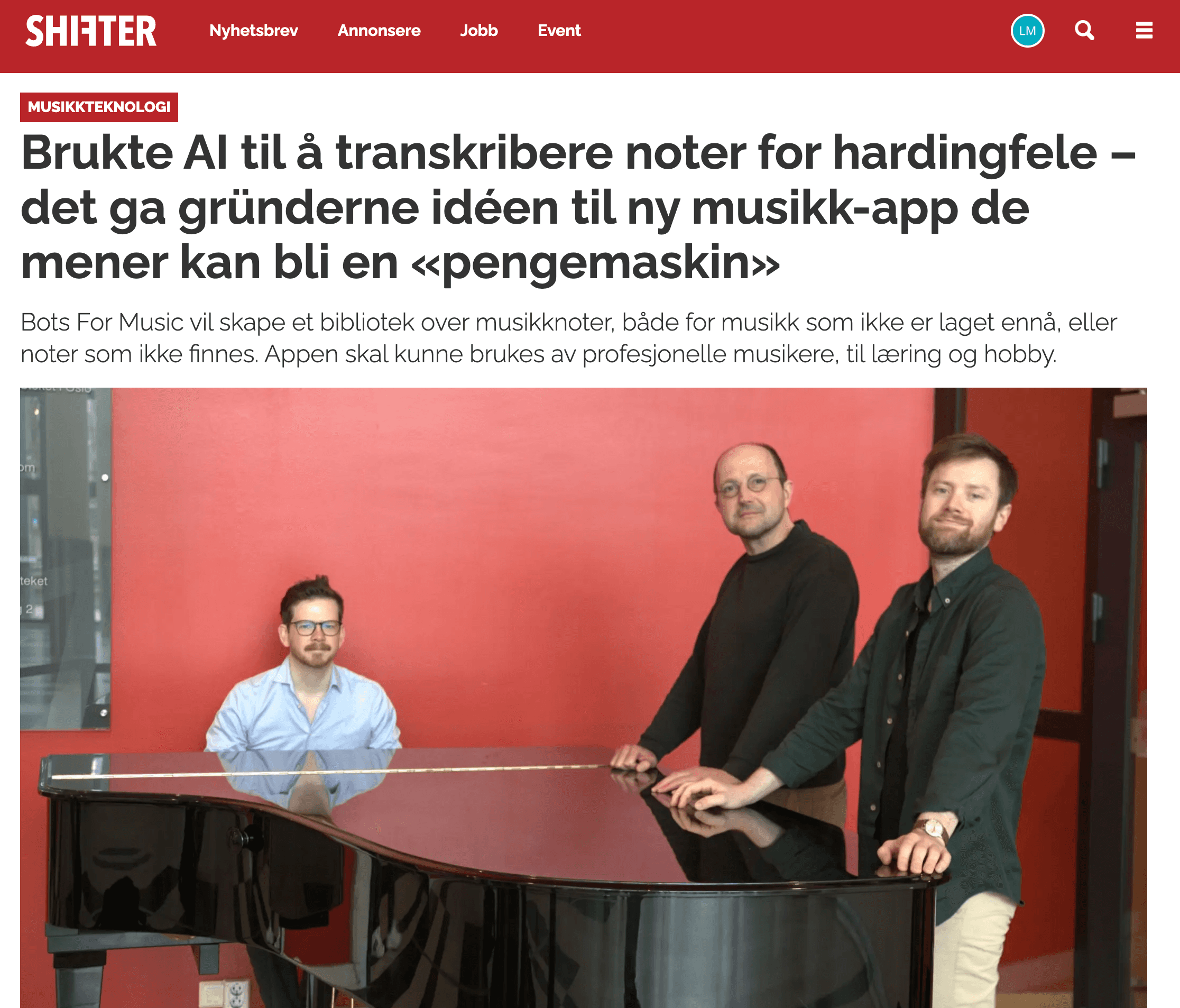 Shifter article screenshot