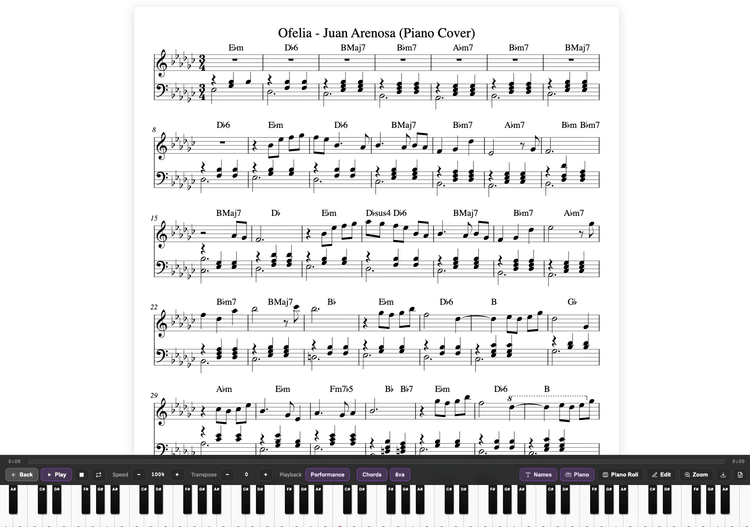AI Piano Transcription — Sheet Music from Audio | Bots for Music